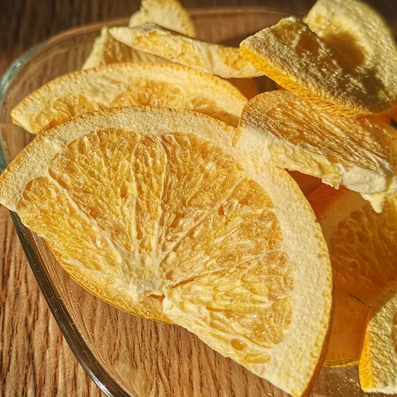 Frutas secas lanches laranja fatias de laranja secas chá de frutas