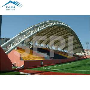 Nhà Máy Tùy Chỉnh Cấu Trúc Thép Pvdf Bìa Ngoài Trời Mọi Thời Tiết Sân Vận Động Grandstand Bleacher Cấu Trúc Màng Lều - Product Image 2