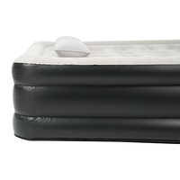 Lit Gonflable Design Moderne avec Pompe Électrique Intégrée en PVC, Meuble Maison Pliable pour Chambre et Salon, Taille Moyenne