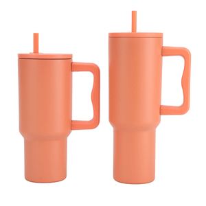 Gobelet isotherme de voyage pour voiture H4.0 avec poignée, 40 oz, couvercle, paille, antidérapant, conception personnalisée OEM ODM - Product Image 3