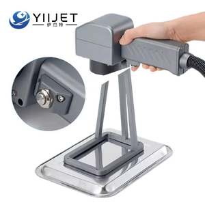 新型手持式光纤激光打印机，用于金属管打标、文字、徽标、图标、二维码、条形码、DXF、计数器打印 - Product Image 1