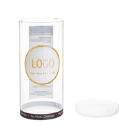 Boîte en plastique transparente pour aliments sur mesure OEM/ODM, tube rond en PVC transparent pour l'emballage