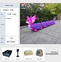 Kids Park Cute Dragon Dinosaur Trackless Train Ride pour les enfants