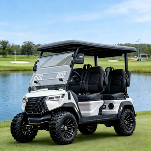 Voiturette de golf électrique haut de gamme 4 places, résistante aux intempéries, pour les opérations de golf en extérieur sur routes non publiques - Product Image 1