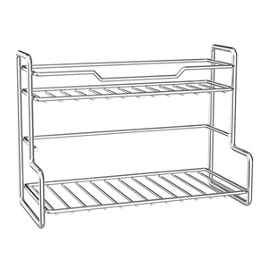 Étagère d'angle moderne en alliage de zinc écologique pour salle de bain d'hôtel, support de rangement pour savon de toilette sans perçage, étagères de salle de bain sur pied - Product Image 1