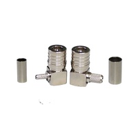 Connecteur coaxial mâle QMA-C-JW3 à angle droit pour câble RG58, fourni rapidement par le fabricant