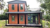 Maison de conteneur en acier contemporaine à cadre en A 20 pieds 40 pieds