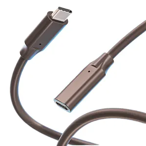 1.5M 4K 60HZ Braided PVC Type-c USB 3.2 Gen 2 Male and Female Extension Cable Fast Charging & Data Transmission USB C 3.2