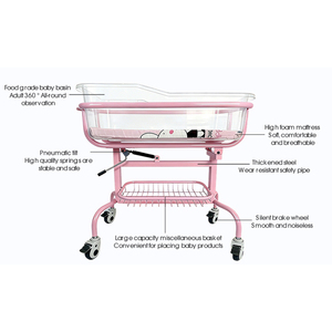 <span class=keywords><strong>Cuna</strong></span>/Cama para Bebés Recién Nacidos para Hospitales y Hoteles <span class=keywords><strong>de</strong></span> <span class=keywords><strong>Maternidad</strong></span> con Altura Ajustable, Construcción <span class=keywords><strong>de</strong></span> ABS+Metal, Multifuncional - Product Image 4