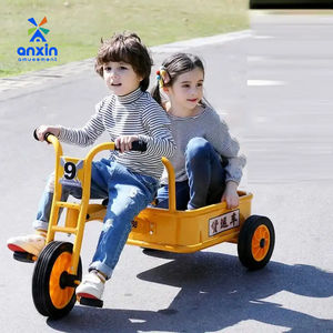 <span class=keywords><strong>Tricycle</strong></span> Anxin pour bébé, 2-7 ans, vélo d'équilibre pour enfants de maternelle, deux places, siège confortable en plastique et métal avec dossier - Product Image 4