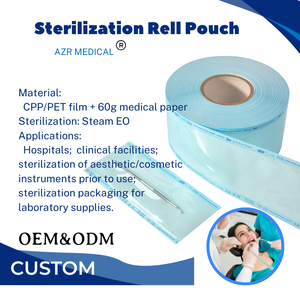 Bolsa estéril de retorta transparente con sellado fácil para esterilización, rollo plano termosellable para envasado de medicamentos, pastillas y líquidos de infusión. - Product Image 4
