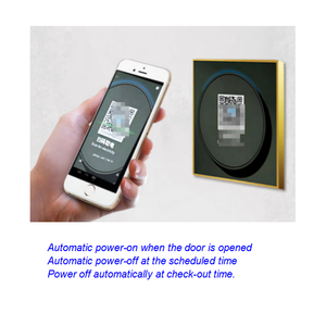 Interruptor inteligente de servicios personalizados con panel de vidrio templado para interruptores de pared con tecnología de tarjeta de inserción máxima de potencia de 110V-240V - Product Image 3