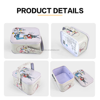 Boîte en fer blanc rectangulaire portable JYB pour bonbons au lait, idéale pour la vente en gros, pour Pâques et autres fêtes