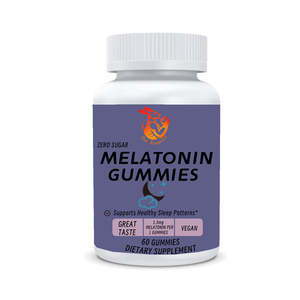 OEM Melatonin Gummies with Sodium Supplement Relax Mood Muscles Supports Healthy Sleep Patterns Biotin Wake Up Refreshed Gummies - Product Image 1