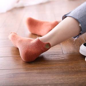 5 paires de chaussettes platique cœur pour femmes, bas de bonne qualité, chaussettes <span class=keywords><strong>courtes</strong></span> à coupe basse, à la cheville - Product Image 4