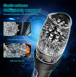 חם מכירה סיליקון חשמלי גברים מאונן גביע סיבוב טלסקופי 360 תואר מסתובב רטט צעצוע מין זכר - Product Image 3