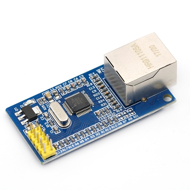 W5500 Ethernet Shield LAN Network Module Support TCP/IP 51/ STM32 Microcontroller Program With 32k Bytes SPI 3.3V/5V Over W5100