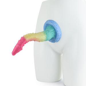 Günstige und gute Qualität Fantasy Silikon Sexspielzeug Ganzkörper Soft Real Touch Anal Penis Dildo für Frau Vaginal G-Punkt Saugen - Product Image 6