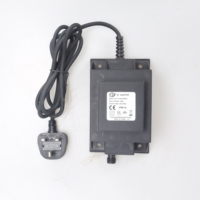 Transformador de Potencia Toroidal Monofásico para Exteriores, Impermeable IP68, 230V 240V 12Vac 50/60Hz con Enchufe UK para Iluminación