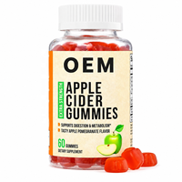 Gummies aux pommes personnalisées OEM – Complément alimentaire pour la santé digestive, antioxydant, soutien immunitaire, gestion du métabolisme, bienfaits détox