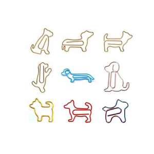 OEM Custom Cartoon Colorful Special-shaped Dog Shaped Paper Clip