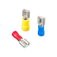 Connecteurs rapides isolés en cuivre bleu FDD, surface étamée, connecteurs de câble à embout en forme de spatule, bornes à sertir électriques