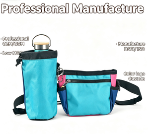Dog Treat <b>Pouches</b> for Pet Training OEM Factory Custom Hiking Hands Free Pet Waist <b>Belt</b> Fanny Pack - Product Image 1