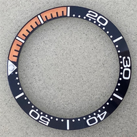 Fabricants en gros, insert de lunette de montre en céramique de 38 mm, insert en céramique avec couleurs mélangées pour insert de lunette en céramique Omega Seamaster