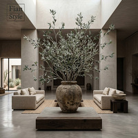 Branches d'olivier artificielles vertes de 6 pieds pour la décoration de la maison, des hôtels, des halls d'entrée, des vases au sol – Feuillage artificiel en gros pour usage commercial