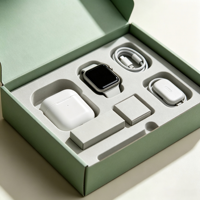 Boîte cadeau couleur personnalisée avec insert en mousse EVA pour écouteurs, montre connectée, emballage de produits numériques