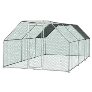 Grand chenil extérieur pour chien avec couverture de toit imperméable, enclos pour chien robuste avec treillis métallique amélioré et serrures de porte - Product Image 1