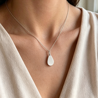 Collier pendentif ovale minimaliste délicat en acier inoxydable 316L plaqué or 18K PVD, personnalisable, bijoux pour femmes