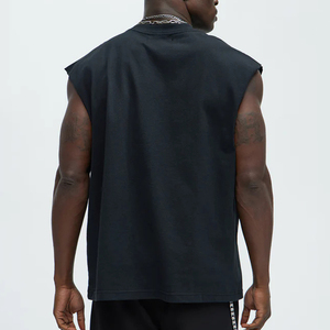 Canotta Estiva da Uomo con Design Personalizzato Gilet in <span class=keywords><strong>Cotone</strong></span> 100% a Grammatura Pesante T-shirt Senza Maniche - Product Image 2