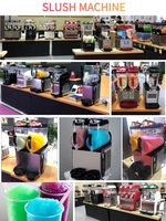 Chine Machine de fonte de neige Slash Slushy Cocktail Machine à glace automatique Granita Maker grand compresseur électrique