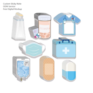 Tema medis | Bantalan Memo kesehatan biru | Perlengkapan rumah sakit & sekolah | Catatan lengket - Product Image 1