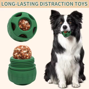 Jouet interactif longue durée pour chien, balle à friandises, jouet à lécher en silicone de qualité alimentaire écologique pour grands chiens - Product Image 3