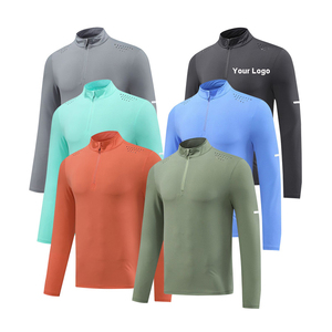 <span class=keywords><strong>T</strong></span>-<span class=keywords><strong>shirt</strong></span> da <span class=keywords><strong>Uomo</strong></span> a Maniche Lunghe per Palestra, Tessuto Traspirante ad Asciugatura Rapida, Abbigliamento Sportivo Attivo, Vendita all'Ingrosso - Product Image 5