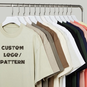 Camiseta gráfica de algodón 100% de alta calidad para hombre, ropa de calle de peso pesado, Camiseta con estampado Dtg de gran tamaño, camisetas impresas personalizadas - Product Image 2