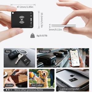 Dispositivo Antipérdida con Rastreo GPS para Mascotas, Niños, Oficina, Viajes de Negocios, Localizador de Tarjetas de Material ABS - Product Image 5