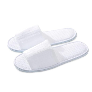 Chaussons de luxe jetables, portables et lavables à bout ouvert pour invités d'hôtel, parfaits pour les mariages - Product Image 1