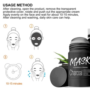 Masker Tongkat Tanah Liat Vitamin C, Perawatan Jerawat Pengontrol Minyak Kosmetik Tanah Liat Padat Kulit Bersih Kualitas Tinggi - Product Image 3