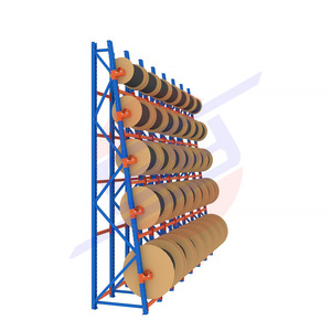 מדפי סליל פלדה כבד עבור מחסן אחסון מפעל אחסון תכונה הגנה קורוזיה סיטונאית - Product Image 4