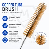 Brosse métallique multifonctionnelle, brosse de nettoyage flexible pour le polissage des bijoux et des bagues, accessoire durable, brosse de nettoyage pour tuyaux en cuivre