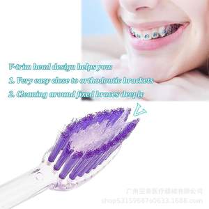 Nuevo Cepillo de Dientes en Forma de V de Doble Cabezal con Cerdas Duras, Material de Acero Inoxidable y Mango de PP para Limpiar los Espacios Interdentales - Product Image 5