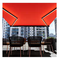 Auvent rétractable en aluminium, cassette complète, pare-soleil électrique, auvent extérieur pour maison, auvent en tissu pour porte d'entrée, auvent de protection
