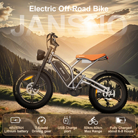 Vélos électriques de ville JANSNO X50-17, 20 pouces, 250W, 48V, 17Ah, 7 vitesses, pneus larges, entrepôts européens.