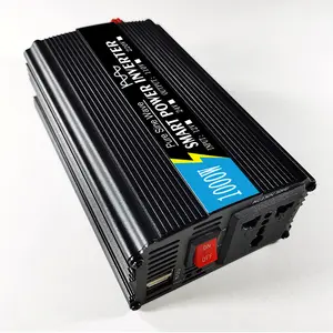 DC To AC 12V To 220V 1000W Smart Digital Car Power Inverter with LCD Display Mini Car Inverter