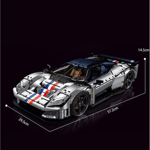 Yiqi <b>Building</b> <b>Blocks</b> Y18004 Horse King F80 Racing Car 57.2cm Mechanical Model Adult Assembly Toy - Product Image 1