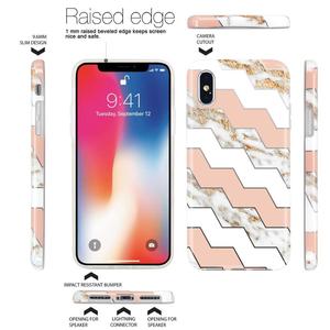 Per il <span class=keywords><strong>iphone</strong></span> Xs/<span class=keywords><strong>Xr</strong></span>/Xs Max IMD Lucido Argento Geometriche di Marmo <span class=keywords><strong>Bianco</strong></span> Slim Antiurto Del Respingente di TPU custodia morbida - Product Image 3