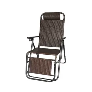 Vintage iron frame rattan chair old-fashioned outdoor furniture